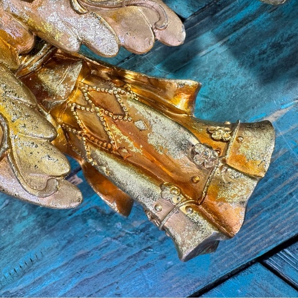 Vintage Angel Gold Christmas Tree Ornaments - Picture 12 of 12